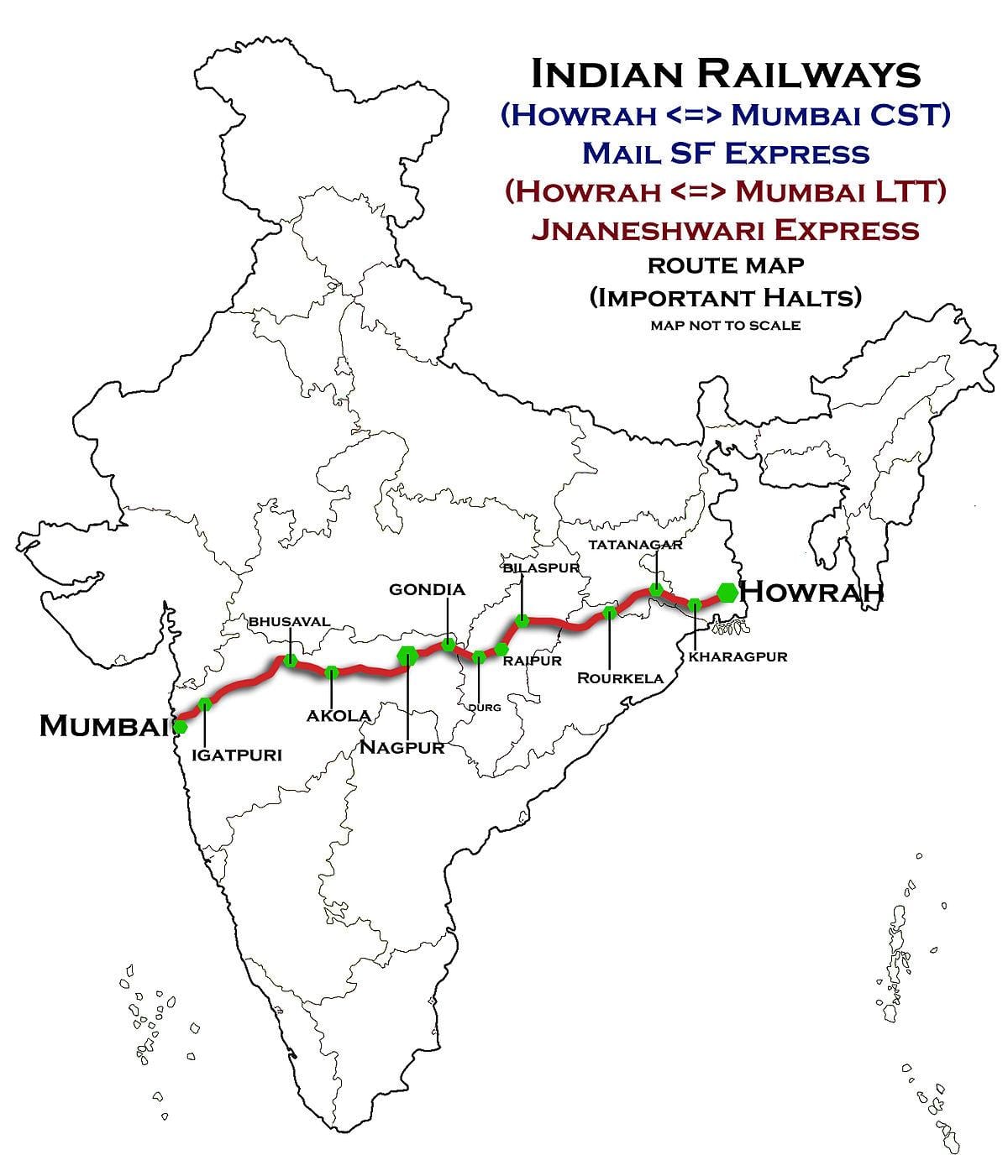ನಾಗ್ಪುರ, ಮುಂಬೈ ಎಕ್ಸ್ಪ್ರೆಸ್ ಹೆದ್ದಾರಿ ನಕ್ಷೆ
