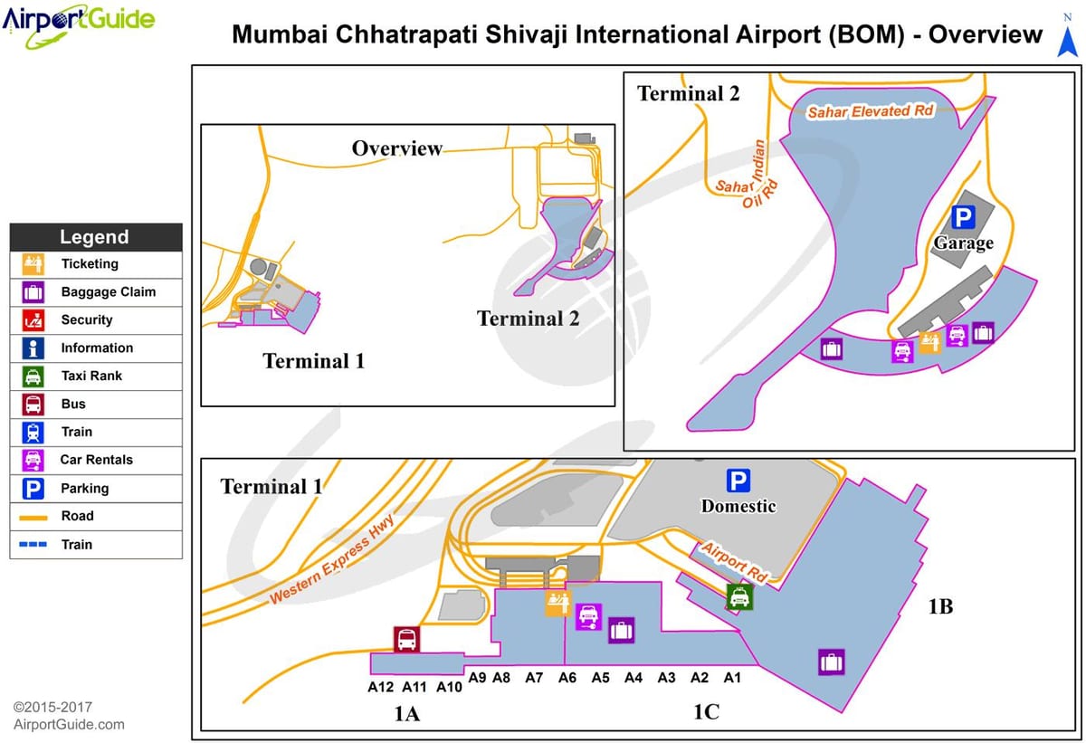 Chhatrapati ಶಿವಾಜಿ ಟರ್ಮಿನಸ್ ನಕ್ಷೆ