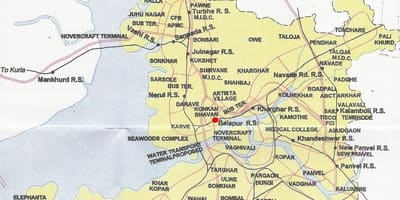 ನಕ್ಷೆ ನವೀ ಮುಂಬೈ ನಗರ