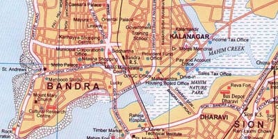ನಕ್ಷೆ ಮುಂಬೈ ಬಾಂದ್ರಾ