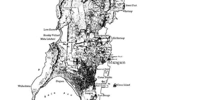 ನಕ್ಷೆ ಮುಂಬೈ ದ್ವೀಪದ